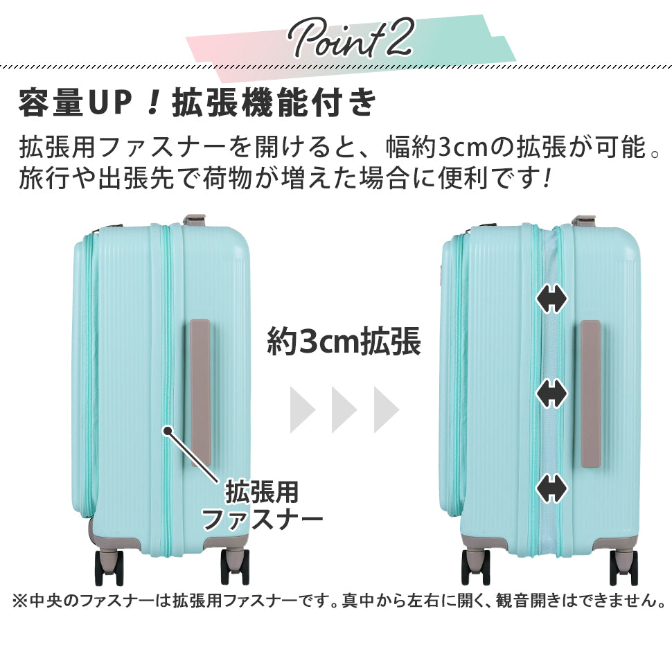 5W1H【S】 33L（拡張時37L） 2～3泊 機内持込サイズ